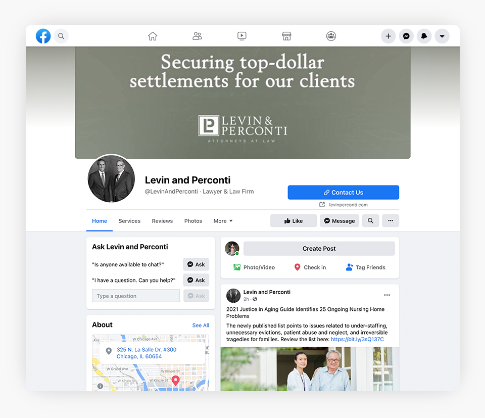 Cómo Crear una Página de Facebook para tu Firma de Abogados — Blog de  Marketing Legal & Tecnología — junio 3, 2021