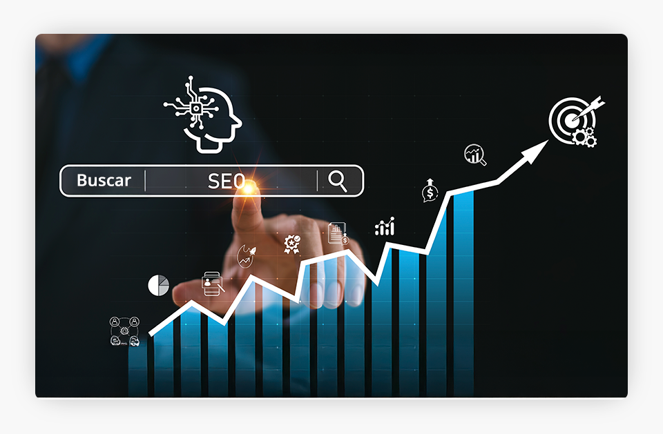 Gráfico que ilustra la optimización para motores de búsqueda