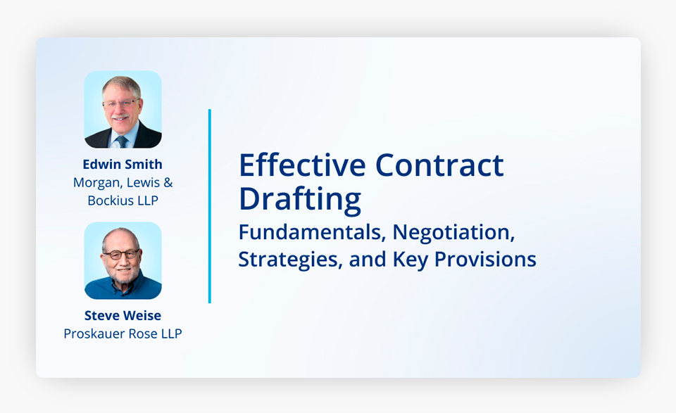 Redacción Eficaz de Contratos: Fundamentos, Negociación, Estrategias y Cláusulas Clave | Justia CLE & Webinars