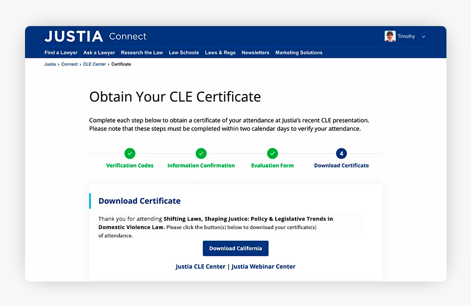 Obten tu certificado CLE