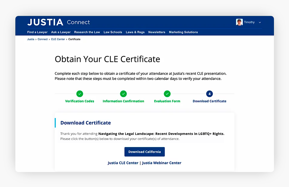 Obten tu certificado CLE